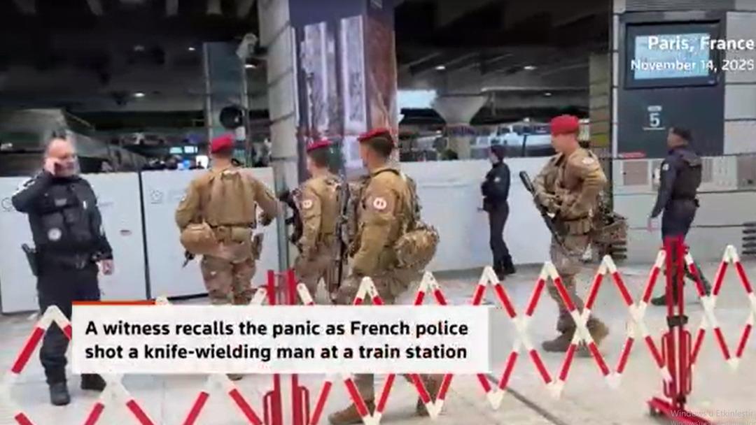 Paris'te alarm: Bıçaklı saldırgan vurularak tren istasyonunda durduruldu! Savcılıktan terörle ilgili açıklama 3